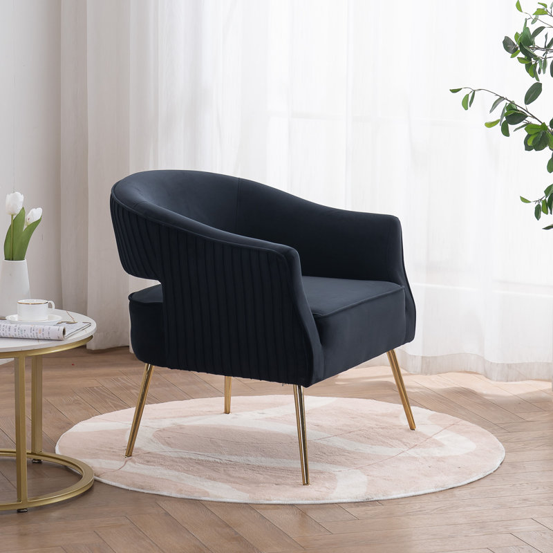 Small velvet armchair discount